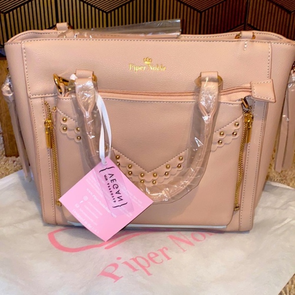NIP Piper Noble Display Bag Charlotte Satchel in Blush